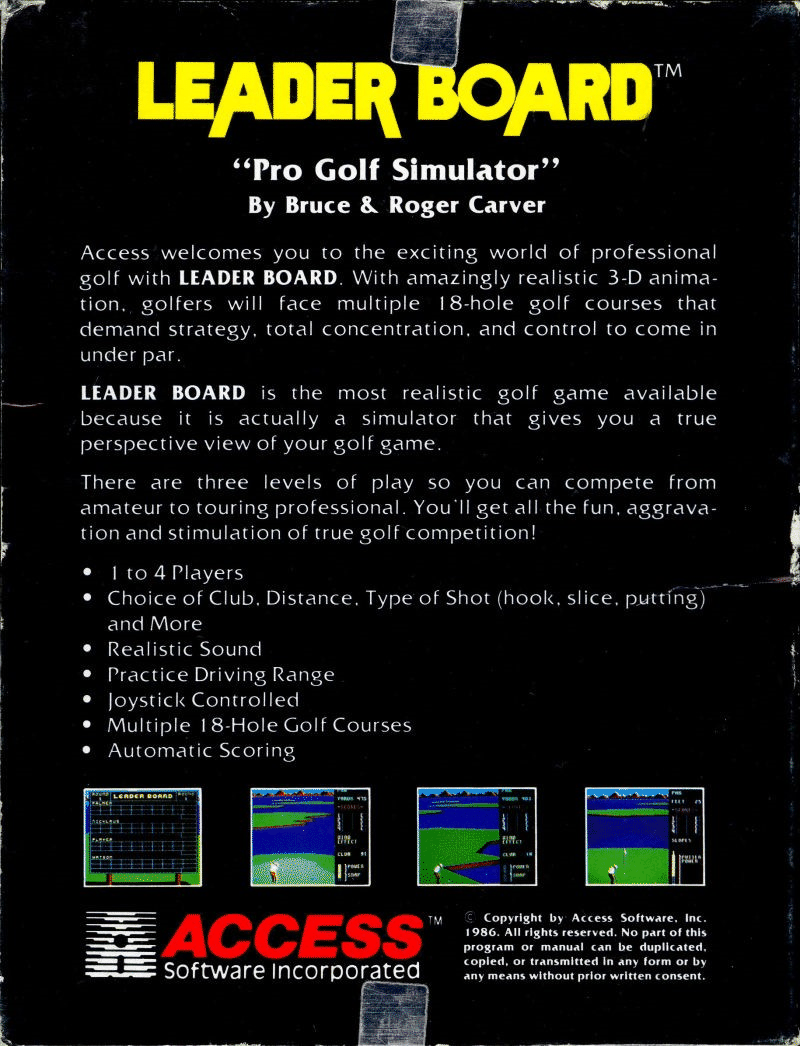 Leaderboard box art for Commodore 64